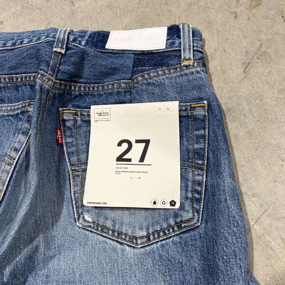 $675 NWT RE/DONE x LEVI'S INDIGO ENGINEERED TAPER JEANS SZ 27 - Picture 8 of 9